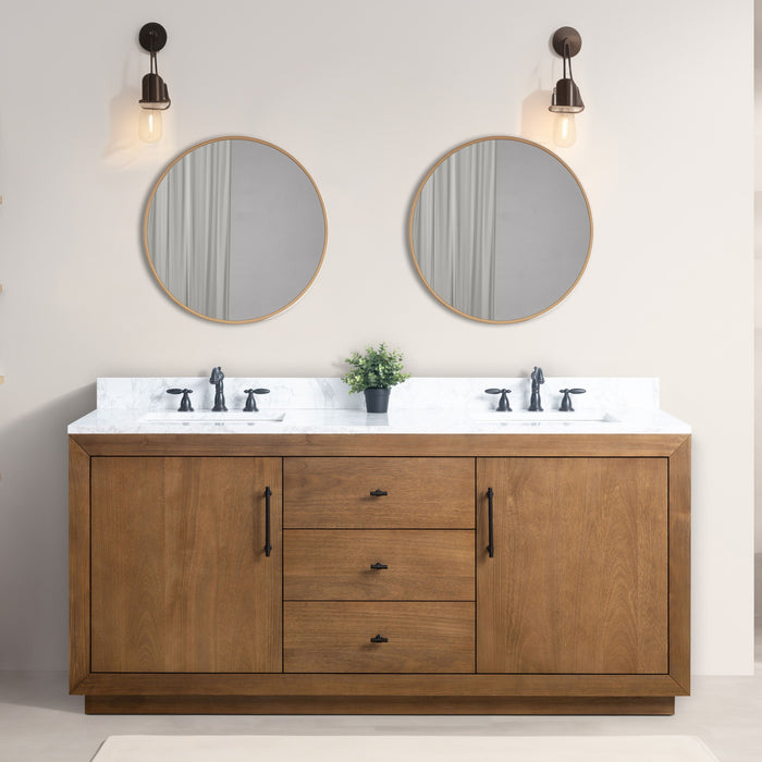 20"/24"/36"/42"/48"/60"/72" Bathroom Vanity with Sink and Top, With Soft Closing Doors