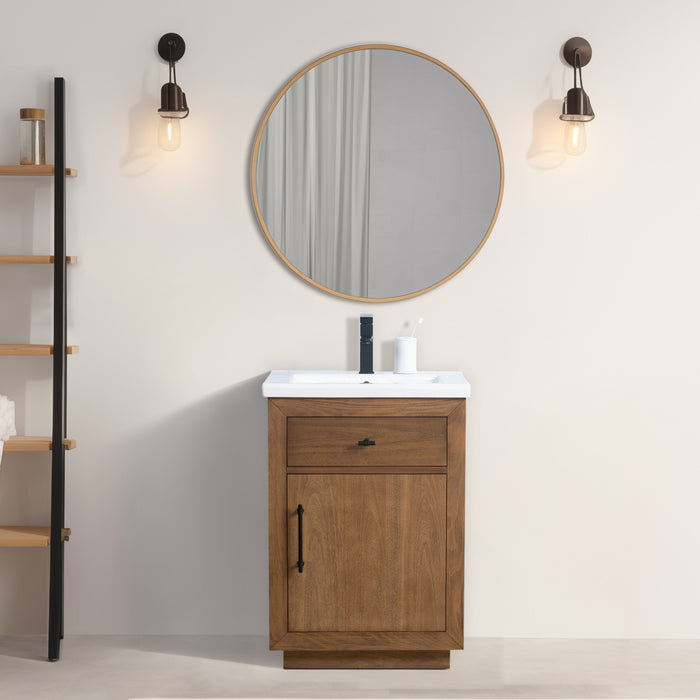 20"/24"/36"/42"/48"/60"/72" Bathroom Vanity with Sink and Top, With Soft Closing Doors