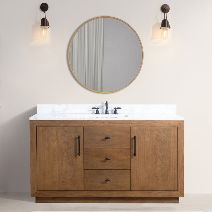 20"/24"/36"/42"/48"/60"/72" Bathroom Vanity with Sink and Top, With Soft Closing Doors