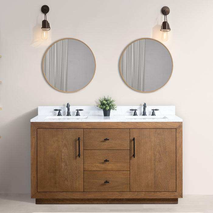 20"/24"/36"/42"/48"/60"/72" Bathroom Vanity with Sink and Top, With Soft Closing Doors