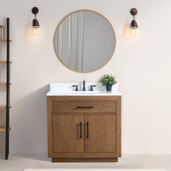 20"/24"/36"/42"/48"/60"/72" Bathroom Vanity with Sink and Top, With Soft Closing Doors