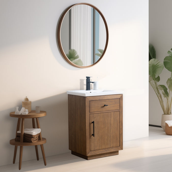 20"/24"/36"/42"/48"/60"/72" Bathroom Vanity with Sink and Top, With Soft Closing Doors