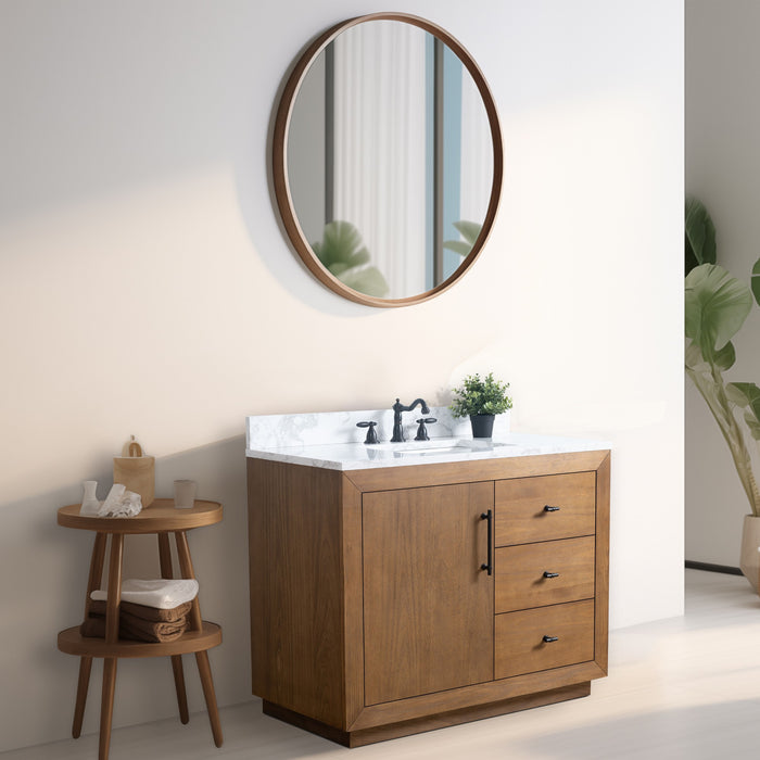 20"/24"/36"/42"/48"/60"/72" Bathroom Vanity with Sink and Top, With Soft Closing Doors