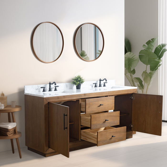 20"/24"/36"/42"/48"/60"/72" Bathroom Vanity with Sink and Top, With Soft Closing Doors