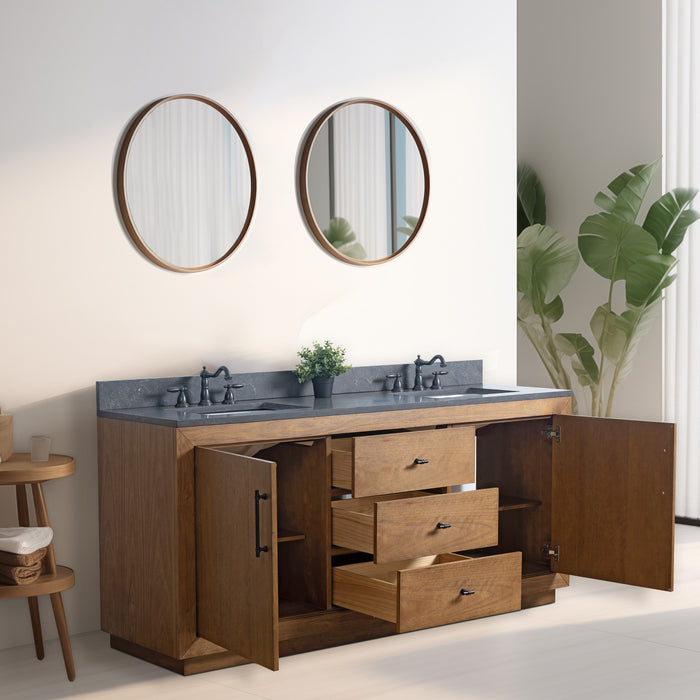 20"/24"/36"/42"/48"/60"/72" Bathroom Vanity with Sink and Top, With Soft Closing Doors