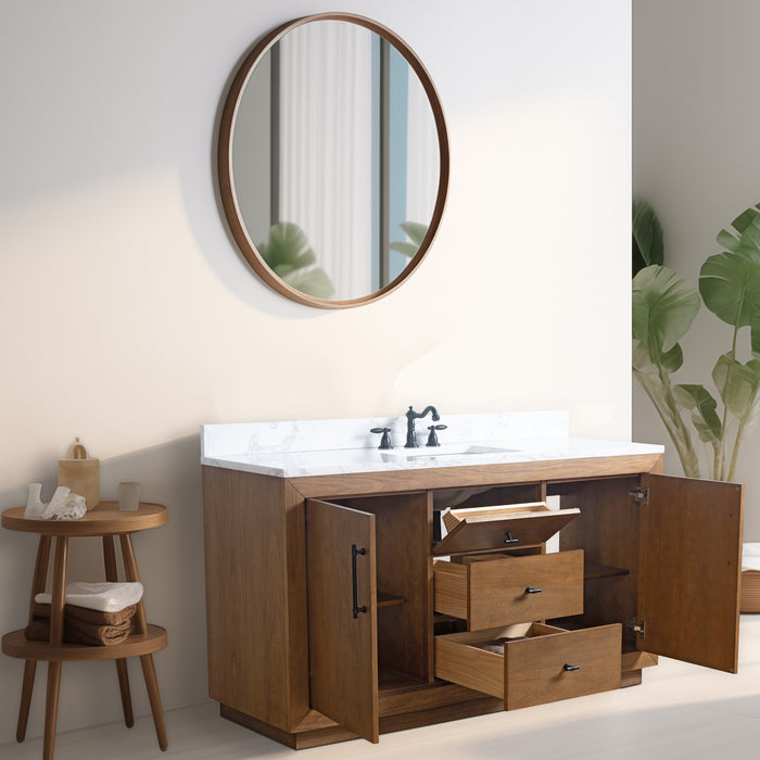 20"/24"/36"/42"/48"/60"/72" Bathroom Vanity with Sink and Top, With Soft Closing Doors