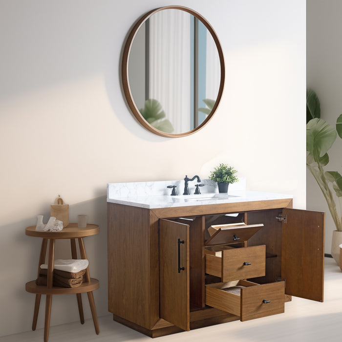 20"/24"/36"/42"/48"/60"/72" Bathroom Vanity with Sink and Top, With Soft Closing Doors