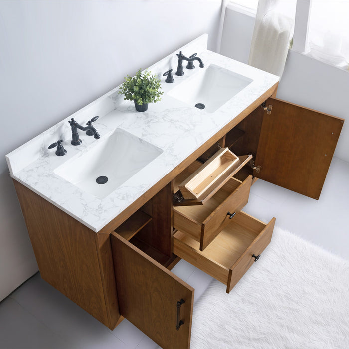 20"/24"/36"/42"/48"/60"/72" Bathroom Vanity with Sink and Top, With Soft Closing Doors