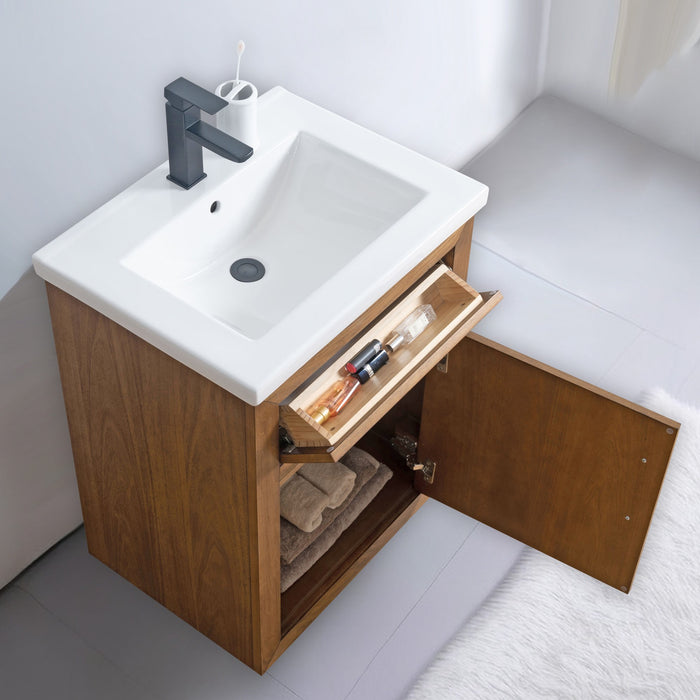 20"/24"/36"/42"/48"/60"/72" Bathroom Vanity with Sink and Top, With Soft Closing Doors