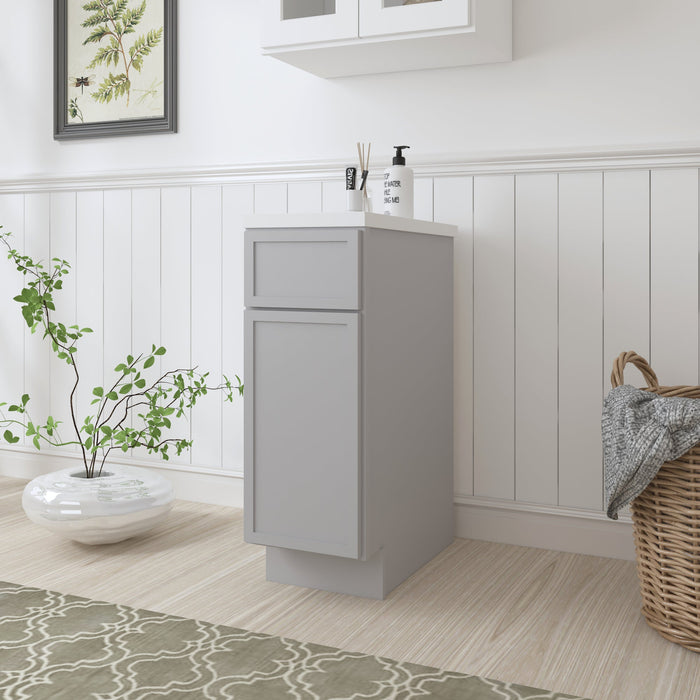 12" Birch Plywood Freestanding Single Base Storage Cabinet - HomeBeyond