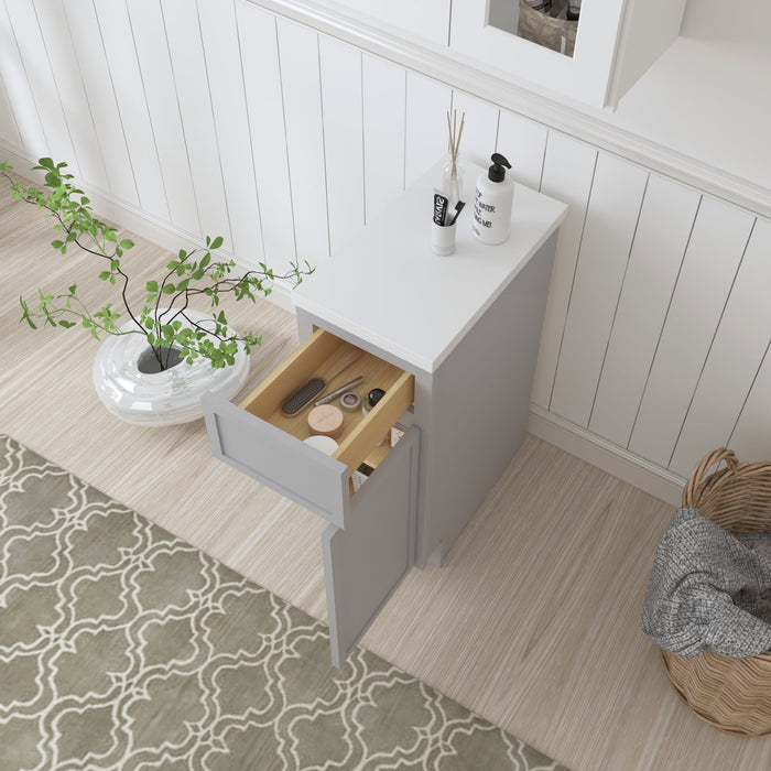 12" Birch Plywood Freestanding Single Base Storage Cabinet - HomeBeyond