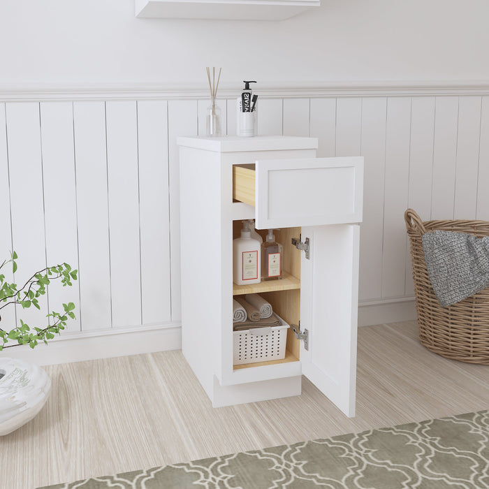 12" Birch Plywood Freestanding Single Base Storage Cabinet - HomeBeyond