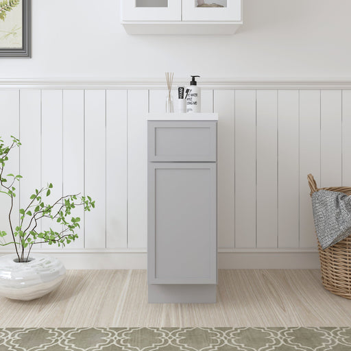 12" Birch Plywood Freestanding Single Base Storage Cabinet - HomeBeyond