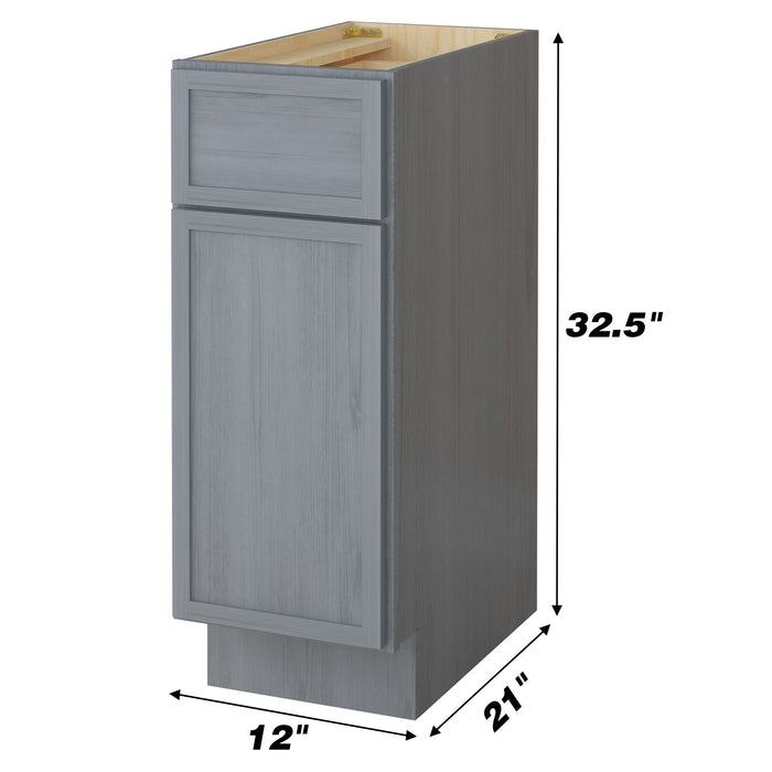 12" Birch Plywood Freestanding Single Base Storage Cabinet - HomeBeyond