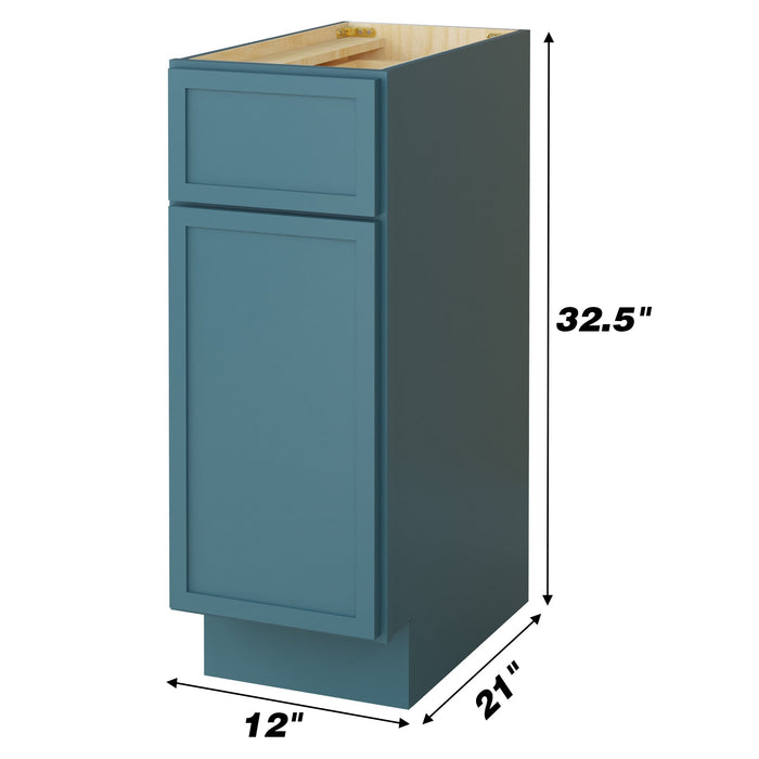 12" Birch Plywood Freestanding Single Base Storage Cabinet - HomeBeyond