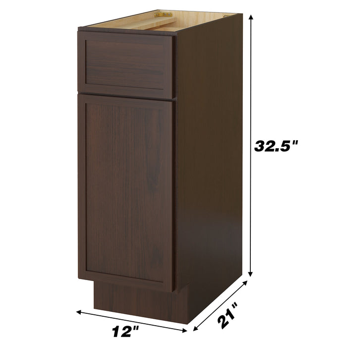 12" Birch Plywood Freestanding Single Base Storage Cabinet - HomeBeyond