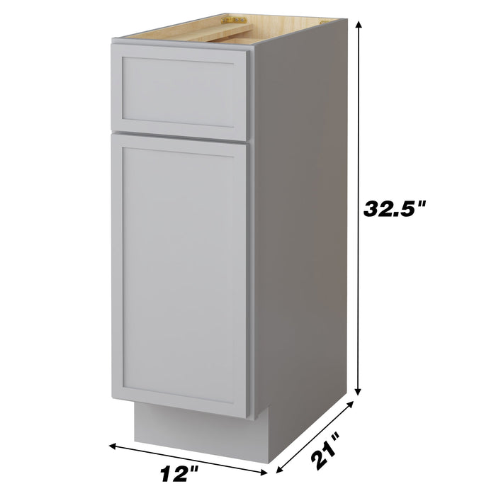 12" Birch Plywood Freestanding Single Base Storage Cabinet - HomeBeyond