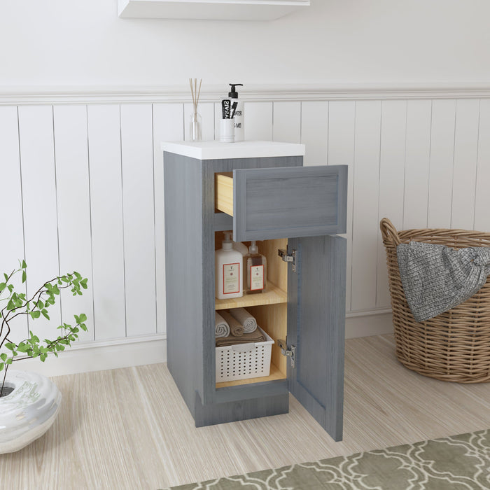 12" Birch Plywood Freestanding Single Base Storage Cabinet - HomeBeyond