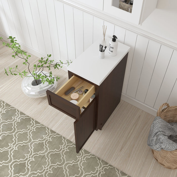 12" Birch Plywood Freestanding Single Base Storage Cabinet - HomeBeyond