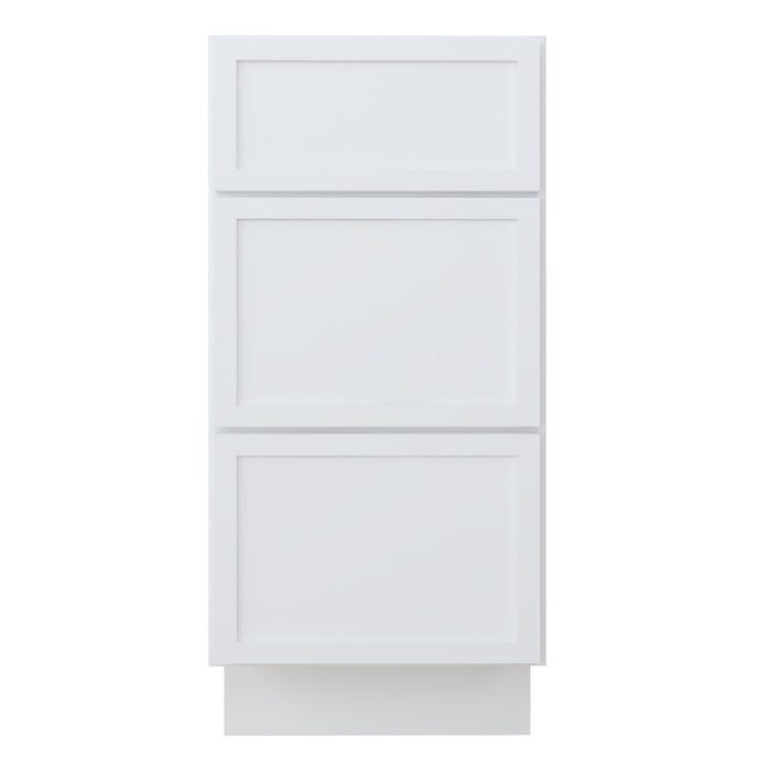 15" Birch Plywood Freestanding Single Base 3 Drawers Storage Cabinet - HomeBeyond