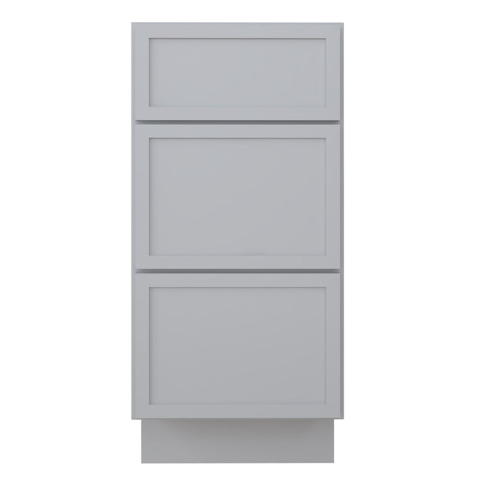 15" Birch Plywood Freestanding Single Base 3 Drawers Storage Cabinet - HomeBeyond