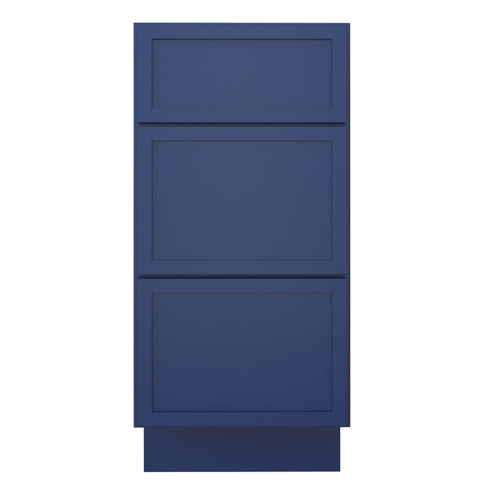 15" Birch Plywood Freestanding Single Base 3 Drawers Storage Cabinet - HomeBeyond