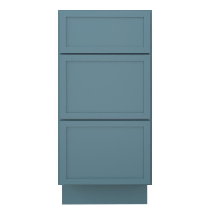 15" Birch Plywood Freestanding Single Base 3 Drawers Storage Cabinet - HomeBeyond