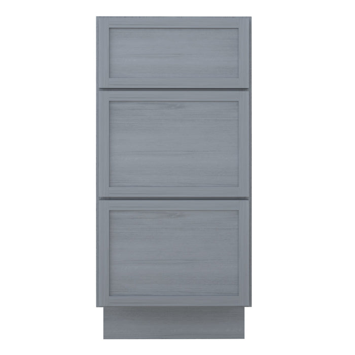 15" Birch Plywood Freestanding Single Base 3 Drawers Storage Cabinet - HomeBeyond