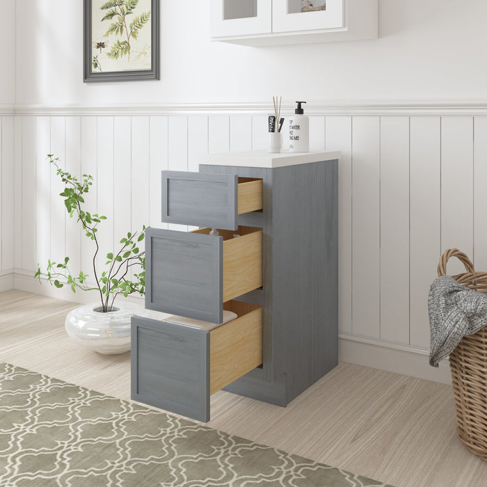 15" Birch Plywood Freestanding Single Base Storage Cabinet - HomeBeyond