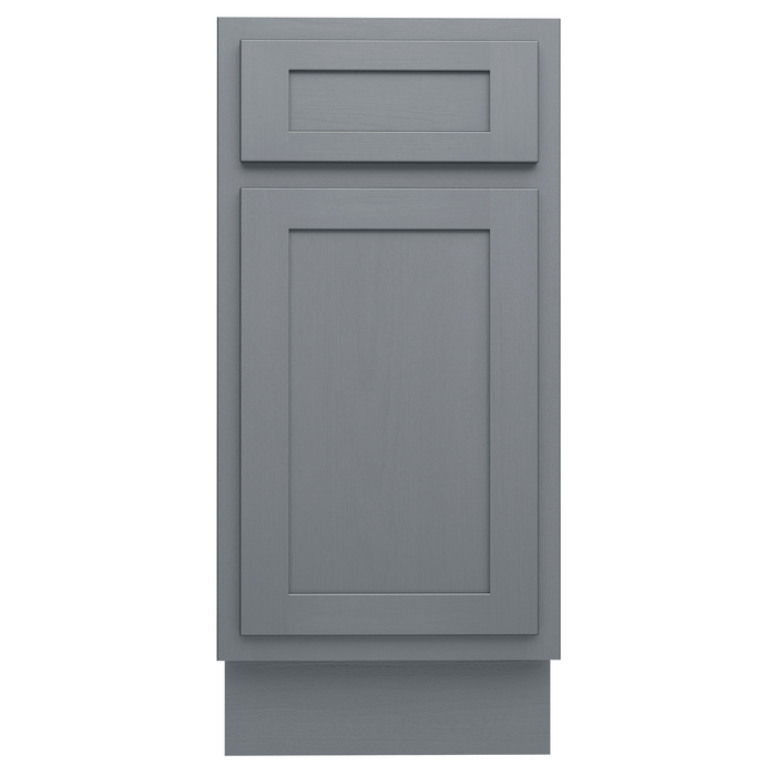 15" Single Right Offset Vanity Base Cabinet, Solid Wood Perfect Small Bathroom Side Storage Cabinet - HomeBeyond