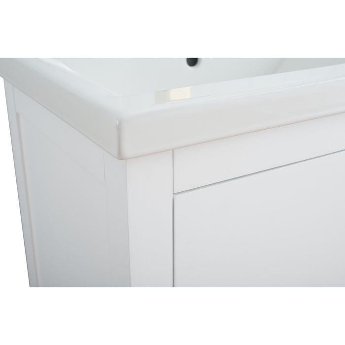 20" Single Sink Bathroom Vanity Cabinet with Ceramic Top - HomeBeyond