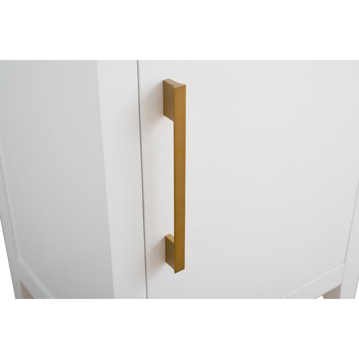 20" Single Sink Bathroom Vanity Cabinet with Ceramic Top - HomeBeyond