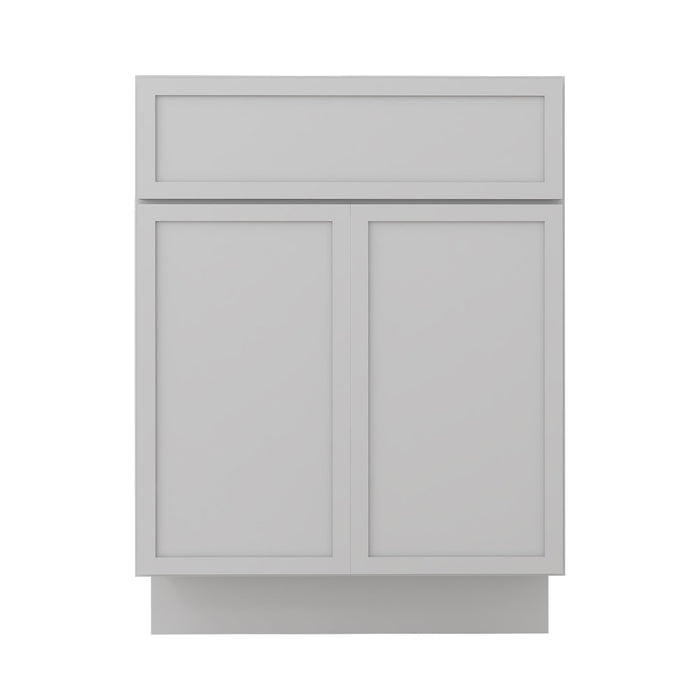 24" Birch Plywood Freestanding Single Base Storage Cabinet with Soft Close Door - HomeBeyond