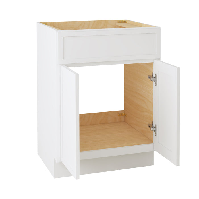 24" Birch Plywood Freestanding Single Base Storage Cabinet with Soft Close Door - HomeBeyond