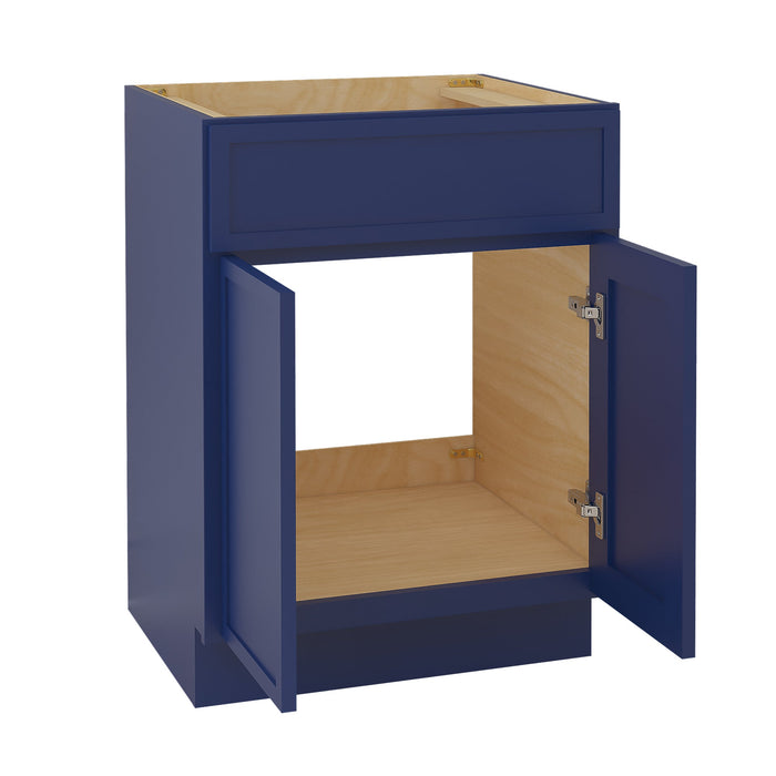 24" Birch Plywood Freestanding Single Base Storage Cabinet with Soft Close Door - HomeBeyond