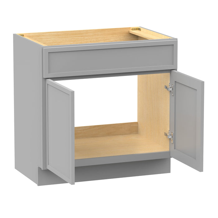 33" Birch Plywood Freestanding Single Base Storage Cabinet - HomeBeyond