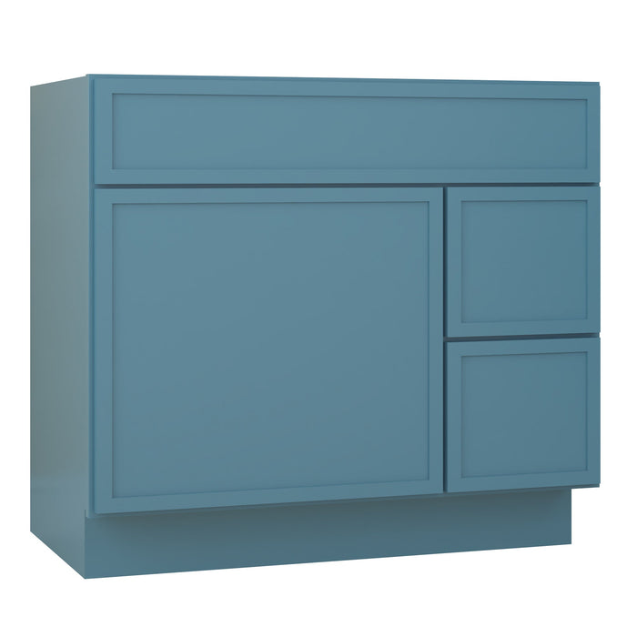 36" Birch Plywood Freestanding Single Base Storage Cabinet - HomeBeyond