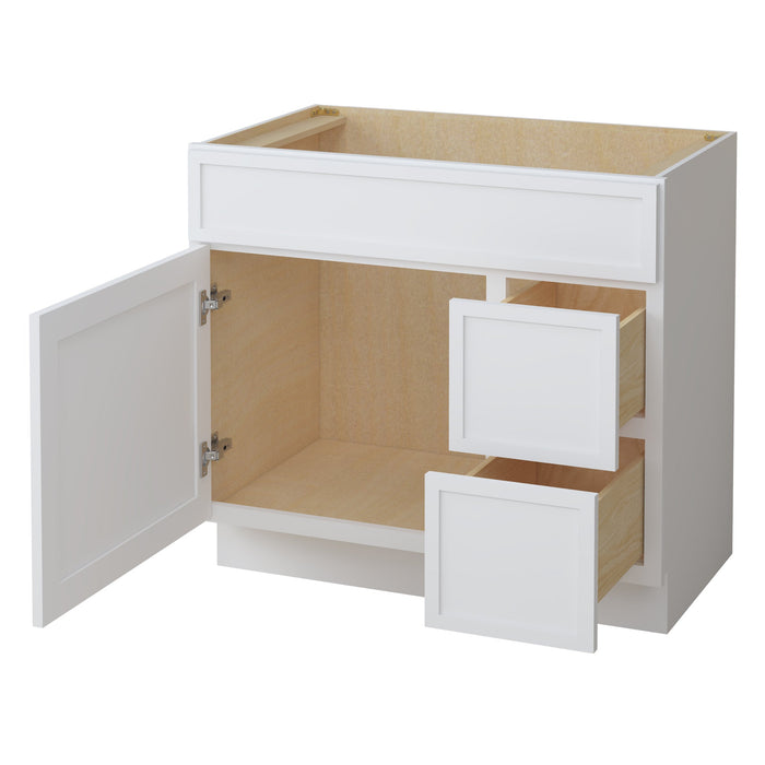 36" Birch Plywood Freestanding Single Base Storage Cabinet - HomeBeyond