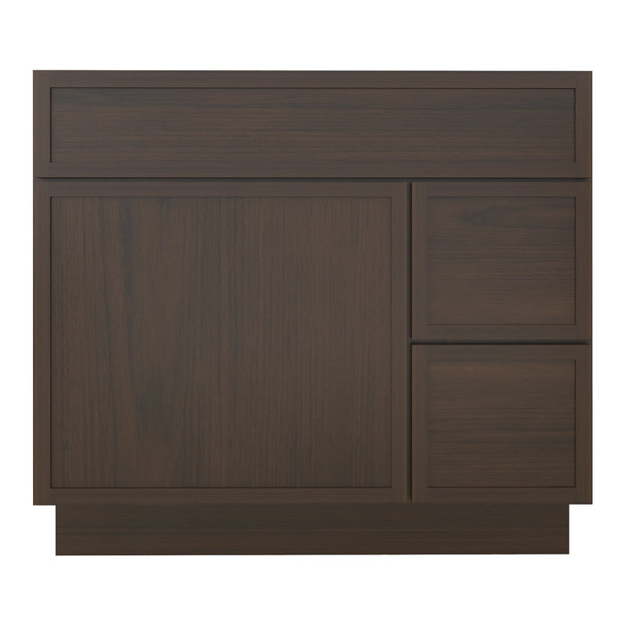 36" Birch Plywood Freestanding Single Base Storage Cabinet - HomeBeyond