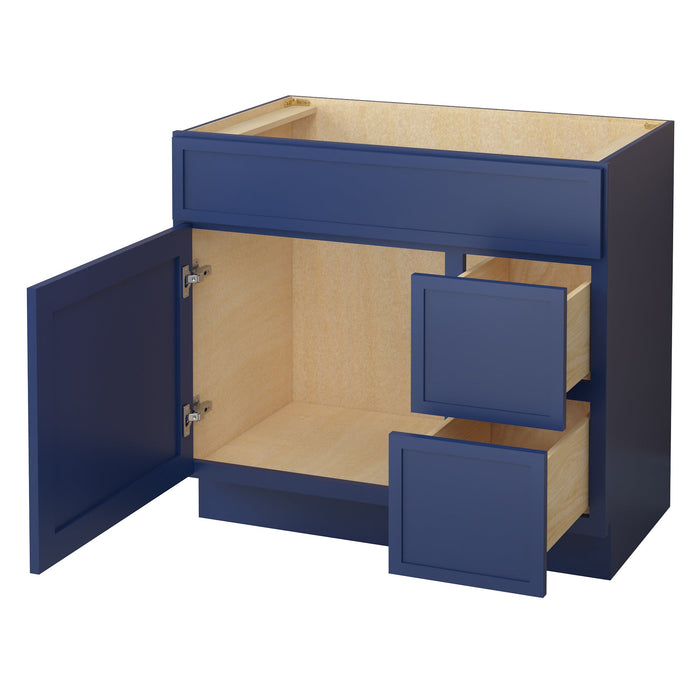 36" Birch Plywood Freestanding Single Base Storage Cabinet - HomeBeyond