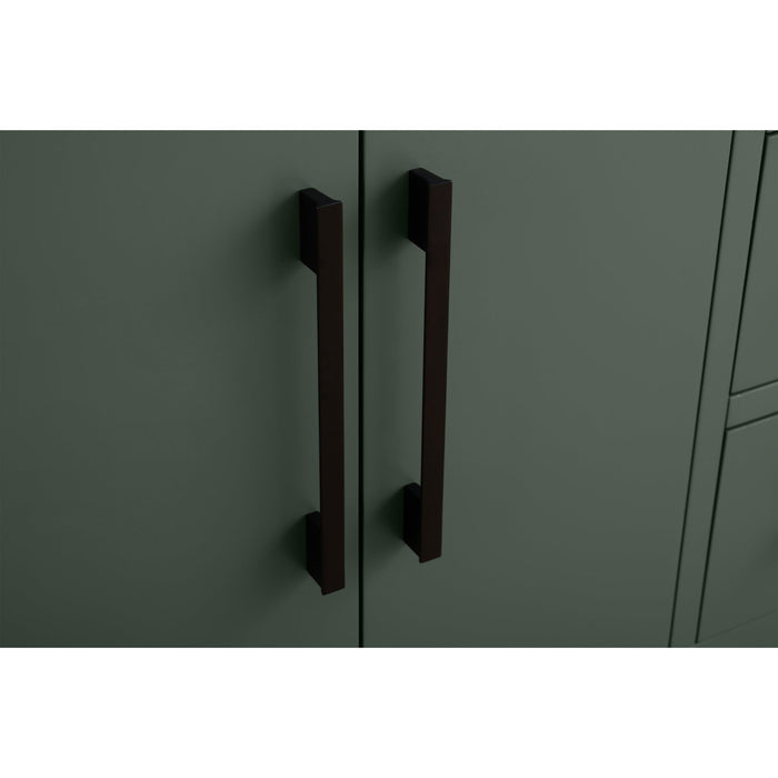 36β Single Sink Bathroom Vanity Cabinet with Engineered Marble Top - HomeBeyond