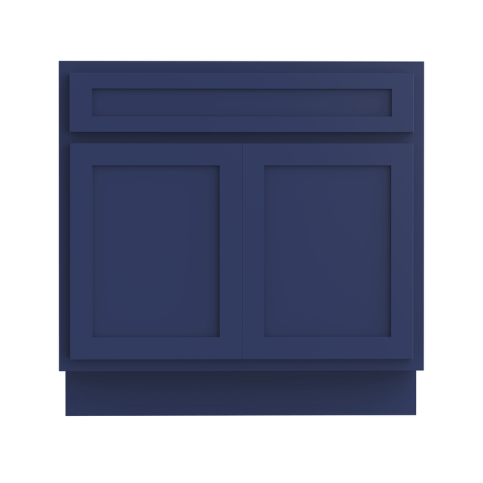 39" Bathroom Vanity Cabinet, Solid Wood Double Shutter Door and Bathroom Sink Cabinet - HomeBeyond