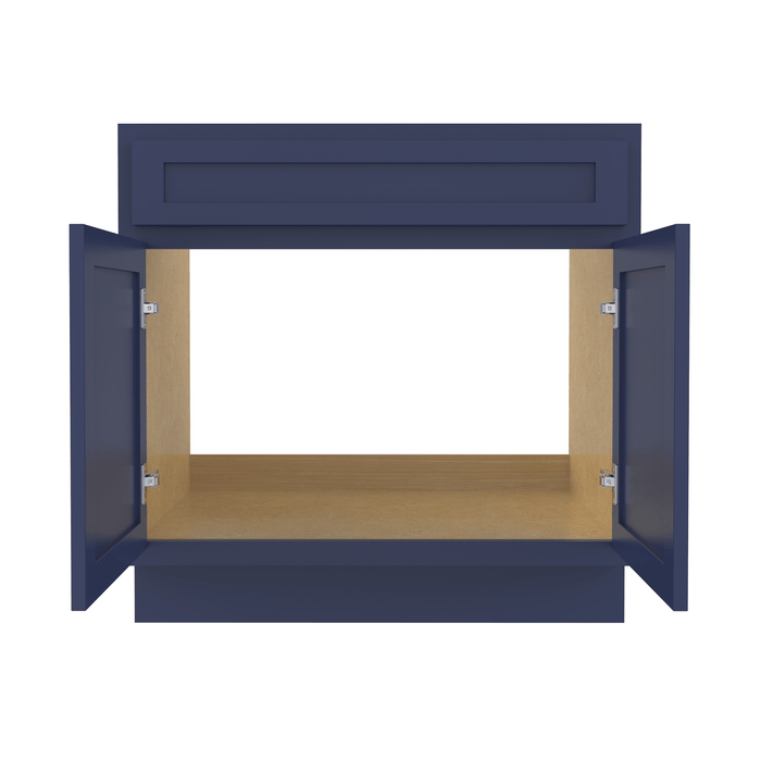 39" Bathroom Vanity Cabinet, Solid Wood Double Shutter Door and Bathroom Sink Cabinet - HomeBeyond