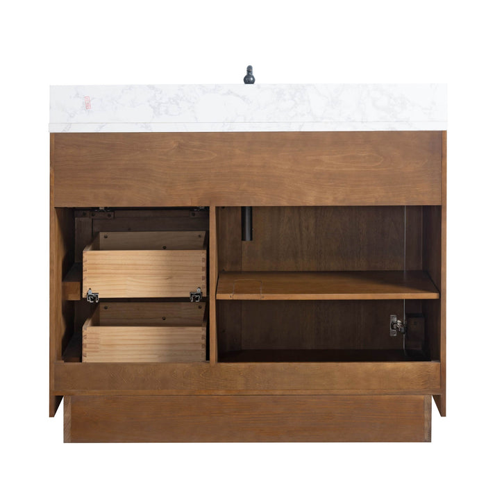 20"/24"/36"/42"/48"/60"/72" Bathroom Vanity with Sink and Top, With Soft Closing Doors