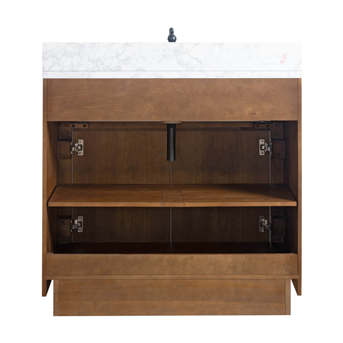20"/24"/36"/42"/48"/60"/72" Bathroom Vanity with Sink and Top, With Soft Closing Doors