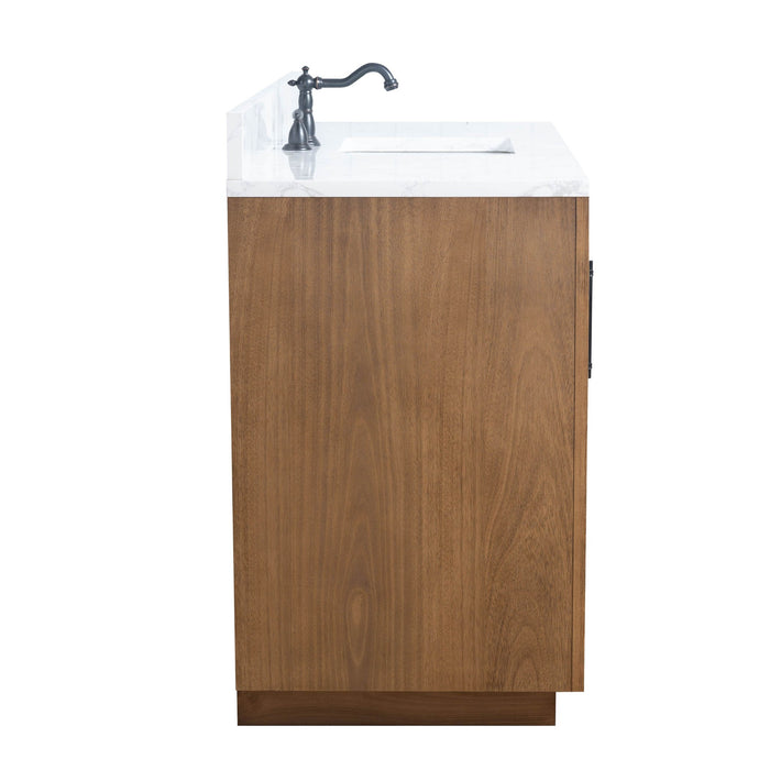 20"/24"/36"/42"/48"/60"/72" Bathroom Vanity with Sink and Top, With Soft Closing Doors