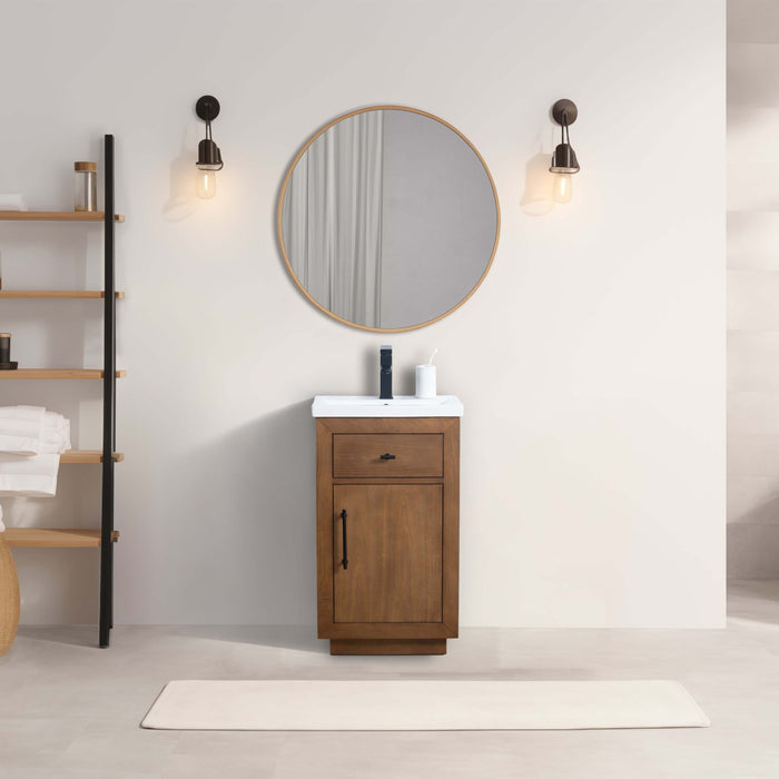 20"/24"/36"/42"/48"/60"/72" Bathroom Vanity with Sink and Top, With Soft Closing Doors