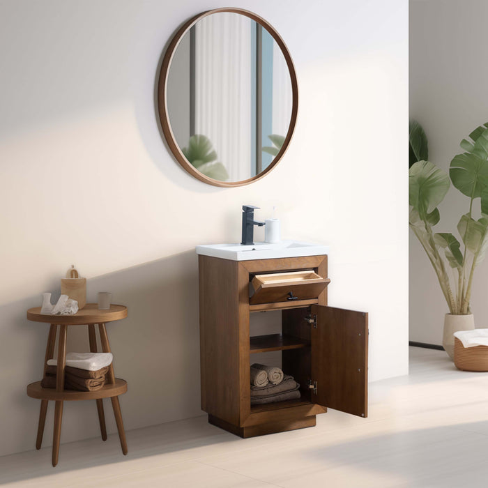 20"/24"/36"/42"/48"/60"/72" Bathroom Vanity with Sink and Top, With Soft Closing Doors