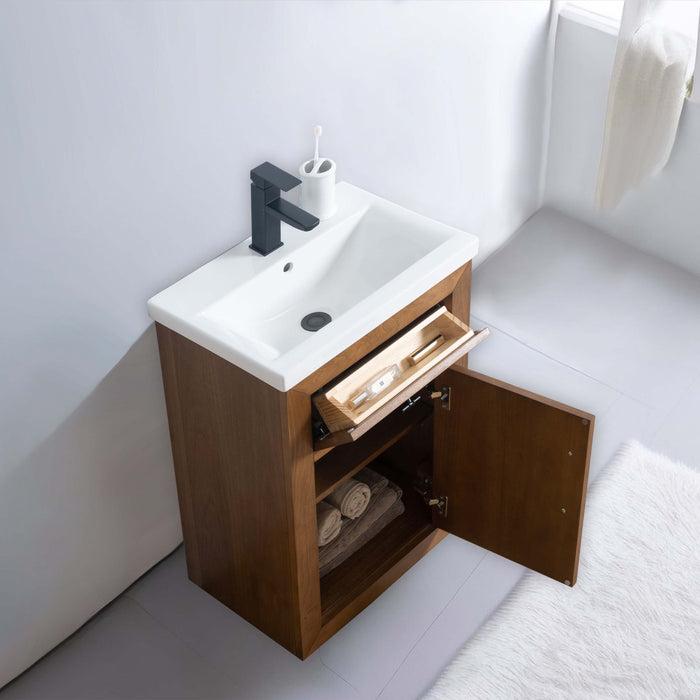 20"/24"/36"/42"/48"/60"/72" Bathroom Vanity with Sink and Top, With Soft Closing Doors