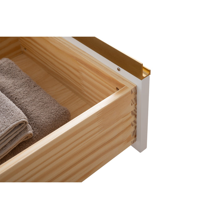 36" Single Sink Bathroom Vanity with Engineered Marble Top